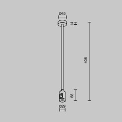 MAYTONI Elementy systemu szynowego Accessories for tracks Flarity  TRA158C-SL1-BS