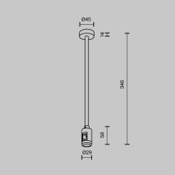 MAYTONI Elementy systemu szynowego Accessories for tracks Flarity  TRA158C-S1-BS