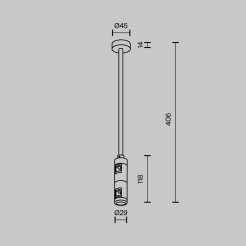 MAYTONI Elementy systemu szynowego Accessories for tracks Flarity  TRA158C-D1-BS