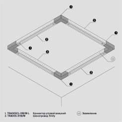 MAYTONI Komponenty do natynkowego systemu szynowego Accessories for tracks Trinity TRA005CL-31W-L