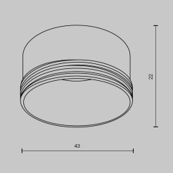 MAYTONI Części składowe opraw oświetleniowych Focus LED  RingS-5-W