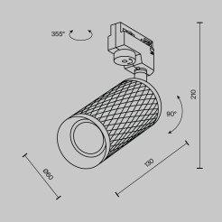 MAYTONI Ścieżka świetlna Focus Design 10W GU10 TR011-1-GU10-B