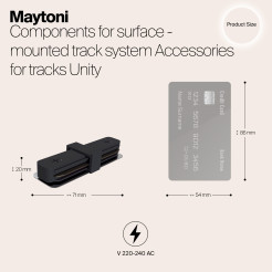 MAYTONI Komponenty do natynkowego systemu szynowego Accessories for tracks Unity TRA001C-11B