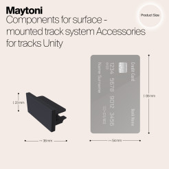 MAYTONI Komponenty do natynkowego systemu szynowego Accessories for tracks Unity TRA001EC-11B