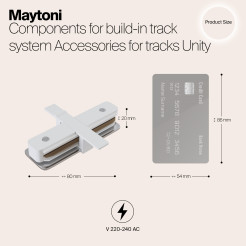 MAYTONI Komponenty do systemu szyn do wbudowany Accessories for tracks Unity TRA002C-11W