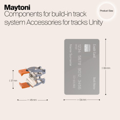 MAYTONI Komponenty do systemu szyn do wbudowany Accessories for tracks Unity TRA002HR-11B