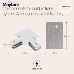 MAYTONI Komponenty do systemu szyn do wbudowany Accessories for tracks Unity TRA002CL-11W