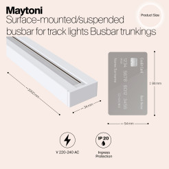 MAYTONI Natynkowy/zwieszany szynoprzewód Busbar trunkings Unity TRX001-112W