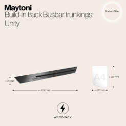 MAYTONI Wbudowany szynoprzewód Busbar trunkings Unity TRX004-111B