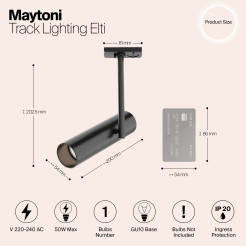 MAYTONI Ścieżka świetlna Focus MINI 10W GU10 TR002-1-GU10-B