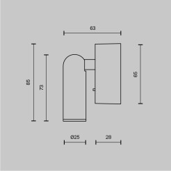MAYTONI Lampa ścienna (kinkiet) Mirax 3W LED 200lm 3000K 80 CRI  C039WL-L3W3K