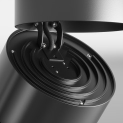 MAYTONI Spot reflektor sufitowy 1punktowy Natynkowy Obrotowy Yin 15W LED 950lm 3000K 90 CRI C084CL-15W3K-B
