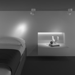 MAYTONI Spot reflektor sufitowy 1punktowy Natynkowy Obrotowy Yin 15W LED 1060lm 4000K 90 CRI Dimmable C084CL-15W4K-D-W