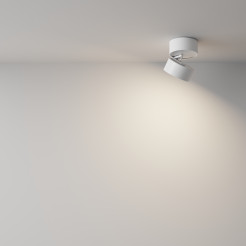 MAYTONI Spot reflektor sufitowy 1punktowy Natynkowy Obrotowy Onda 12W LED 900lm 4000K 80 CRI C024CL-L12W4K