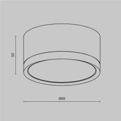 MAYTONI Spot reflektor sufitowy 1punktowy Natynkowy Hoop 12W GX53 C086CL-GX53-SRD-BG