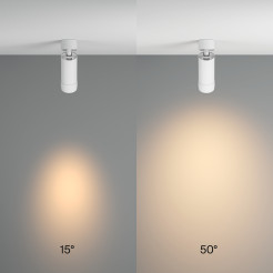 MAYTONI Spot reflektor sufitowy 1punktowy Natynkowy Focus Zoom 12W LED 850lm 3000K 90 CRI C055CL-L12W3K-Z-W