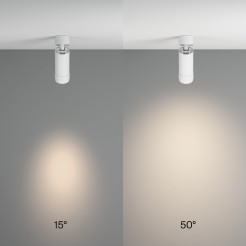 MAYTONI Spot reflektor sufitowy 1punktowy Natynkowy Focus Zoom 12W LED 960lm 4000K 90 CRI C055CL-L12W4K-Z-W
