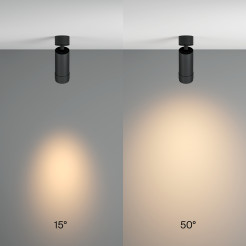 MAYTONI Spot reflektor sufitowy 1punktowy Natynkowy Focus Zoom 12W LED 790lm 3000K 90 CRI C055CL-L12W3K-Z-B