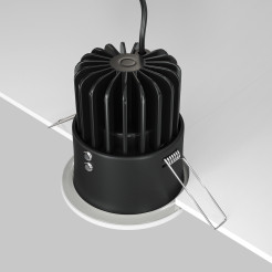 MAYTONI Spot reflektor sufitowy 1punktowy Wbudowany Zoom 12W LED 1040lm 4000K 90 CRI DL034-L12W4K-W