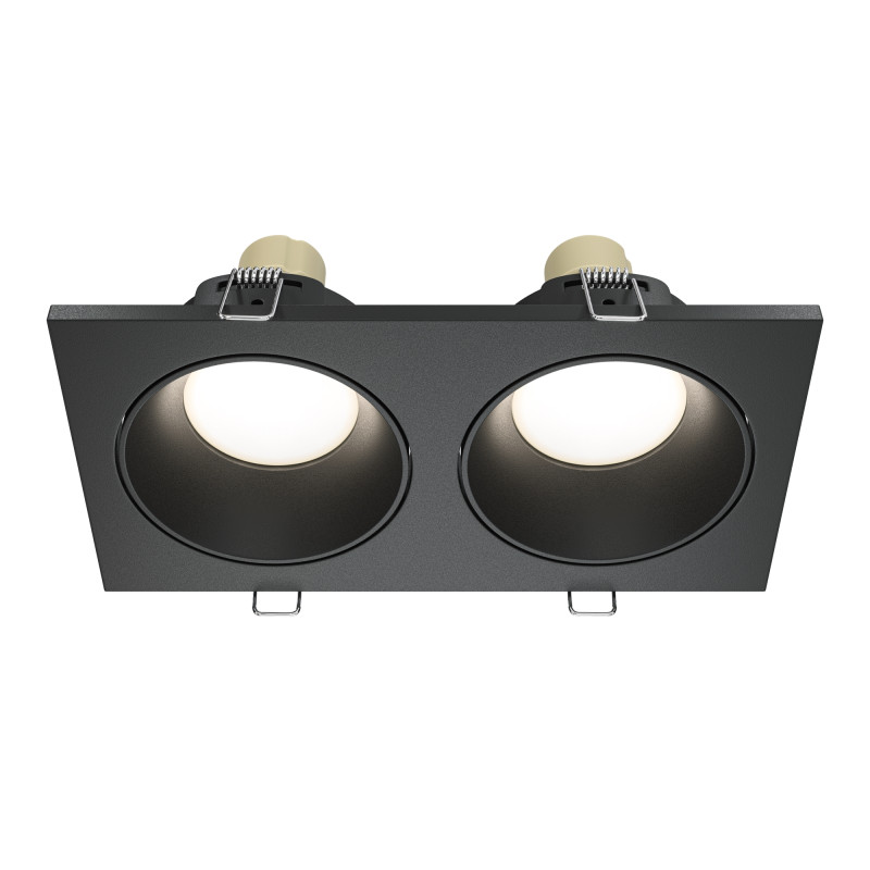 MAYTONI Spot reflektor sufitowy 2punktowy Wbudowany Zoom 10W GU10 DL033-2-02B