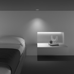MAYTONI Spot reflektor sufitowy 1punktowy Wbudowany Yin 12W LED 920lm 4000K 90 CRI Dimmable DL031-L12W4K-D-W
