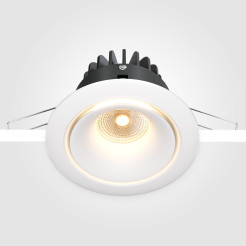 MAYTONI Spot reflektor sufitowy 1punktowy Wbudowany Yin 12W LED 870lm 3000K 90 CRI Dimmable DL031-L12W3K-D-W