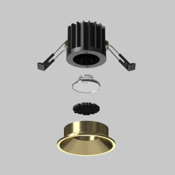 MAYTONI Spot reflektor sufitowy 1punktowy Wbudowany Round 7W LED 460lm 3000K 90 CRI DL058-7W3K-BS