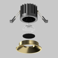 MAYTONI Spot reflektor sufitowy 1punktowy Wbudowany Round 12W LED 930lm 3000K 90 CRI DL058-12W3K-BS