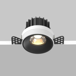 MAYTONI Spot reflektor sufitowy 1punktowy Wbudowany Round 12W LED 880lm 3000K 90 CRI DL058-12W3K-TRS-B