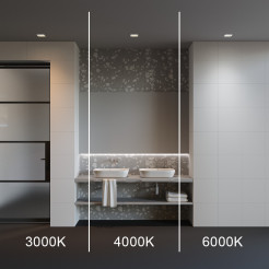 MAYTONI Spot reflektor sufitowy 1-punktowy Wbudowany Okno 12W LED 820lm 3000-6000K 90 CRI DL056-12W3-4-6K-W
