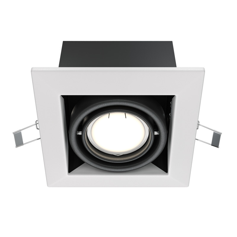 MAYTONI Spot reflektor sufitowy 1punktowy wbudowany Obrotowy Metal Modern 10W GU10 DL008-2-01-W
