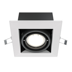 MAYTONI Spot reflektor sufitowy 1punktowy wbudowany Obrotowy Metal Modern 10W GU10 DL008-2-01-W