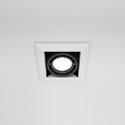 MAYTONI Spot reflektor sufitowy 1punktowy wbudowany Obrotowy Metal Modern 10W GU10 DL008-2-01-W