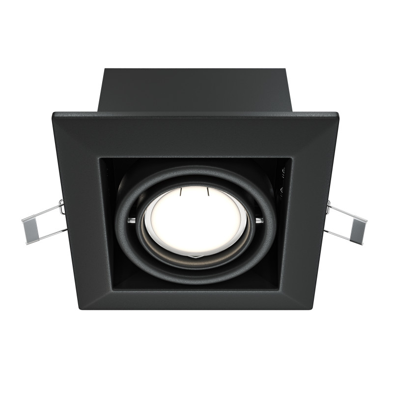 MAYTONI Spot reflektor sufitowy 1punktowy wbudowany Obrotowy Metal Modern 10W GU10 DL008-2-01-B