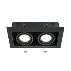 MAYTONI Spot reflektor sufitowy 2punktowy wbudowany Obrotowy Metal Modern 10W GU10 DL008-2-02-B