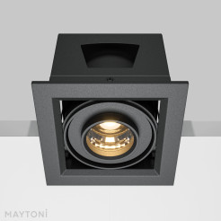 MAYTONI Spot reflektor sufitowy 1punktowy wbudowany Metal Modern 10W LED 650lm 3000K 90 CRI DL093-01-10W3K-B
