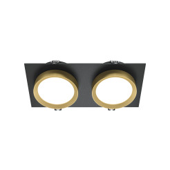 MAYTONI Spot reflektor sufitowy 2punktowy Wbudowany Hoop 12W GX53 DL086-02-GX53-SQ-BG