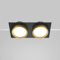 MAYTONI Spot reflektor sufitowy 2punktowy Wbudowany Hoop 12W GX53 DL086-02-GX53-SQ-BG