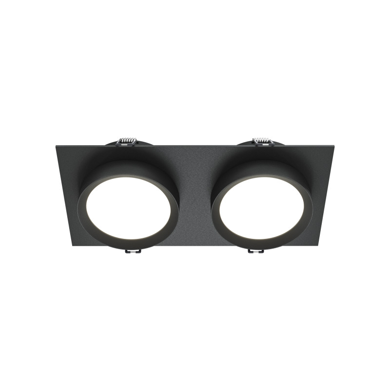 MAYTONI Spot reflektor sufitowy 2punktowy Wbudowany Hoop 12W GX53 DL086-02-GX53-SQ-B