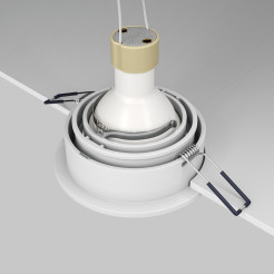 MAYTONI Spot reflektor sufitowy 1punktowy Wbudowany Obrotowy Atom 10W GU10 DL025-2-01W