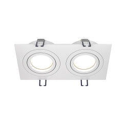 MAYTONI Spot reflektor sufitowy 2punktowy Wbudowany Obrotowy Atom 10W GU10 DL024-2-02W
