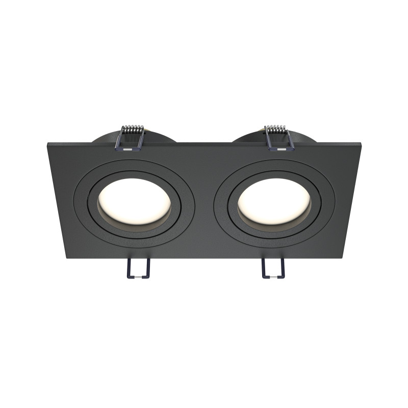 MAYTONI Spot reflektor sufitowy 2punktowy Wbudowany Obrotowy Atom 10W GU10 DL024-2-02B