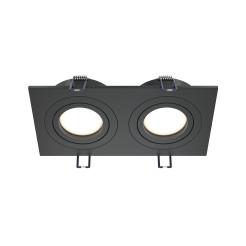 MAYTONI Spot reflektor sufitowy 2punktowy Wbudowany Obrotowy Atom 10W GU10 DL024-2-02B