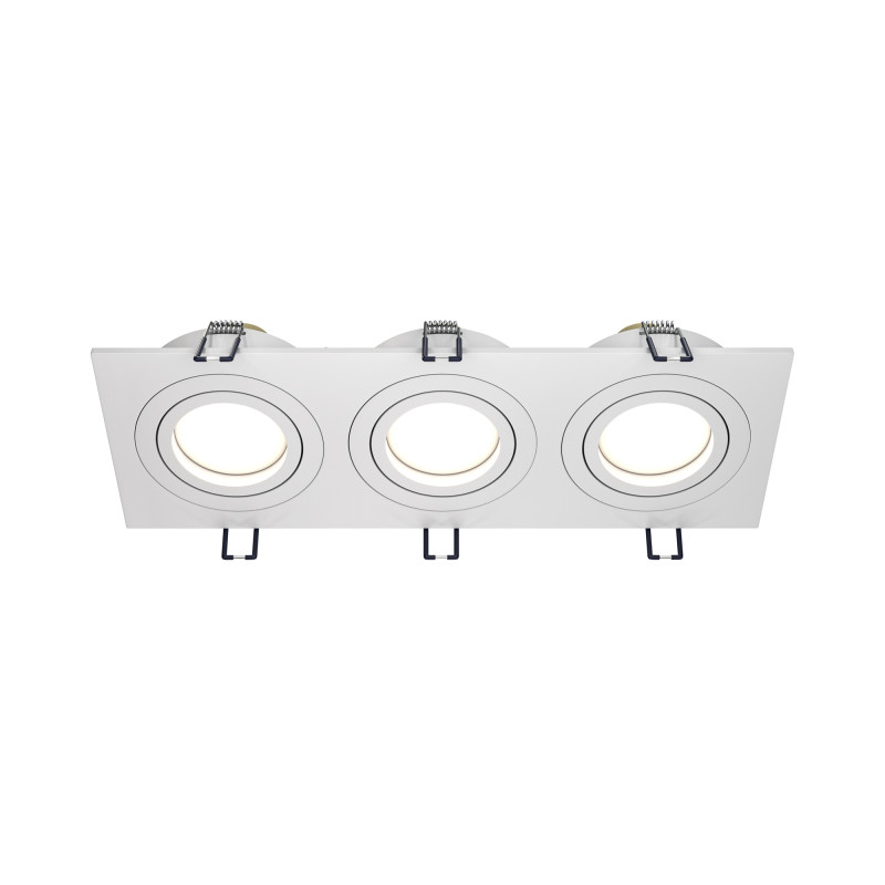 MAYTONI Spot reflektor sufitowy 3punktowy Wbudowany Obrotowy Atom 10W GU10 DL024-2-03W