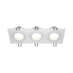 MAYTONI Spot reflektor sufitowy 3punktowy Wbudowany Obrotowy Atom 10W GU10 DL024-2-03W