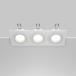 MAYTONI Spot reflektor sufitowy 3punktowy Wbudowany Obrotowy Atom 10W GU10 DL024-2-03W