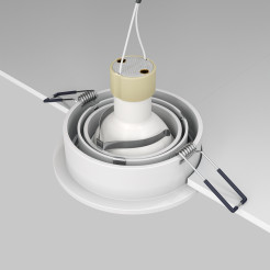 MAYTONI Spot reflektor sufitowy 1punktowy Wbudowany Obrotowy Atom 10W GU10 DL023-2-01W
