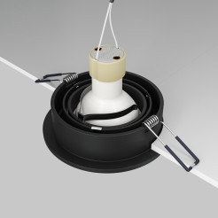 MAYTONI Spot reflektor sufitowy 1punktowy Wbudowany Obrotowy Atom 10W GU10 DL023-2-01B