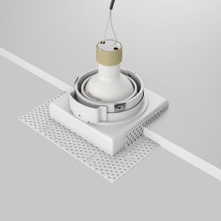 MAYTONI Spot reflektor sufitowy 1punktowy Wbudowany Obrotowy Atom 10W GU10 DL003-01-W