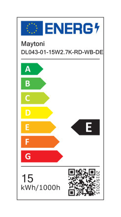 MAYTONI Lampa wbudowana Alfa LED LED 2700K 750lm DL043-01-15W2.7K-RD-WB-DE